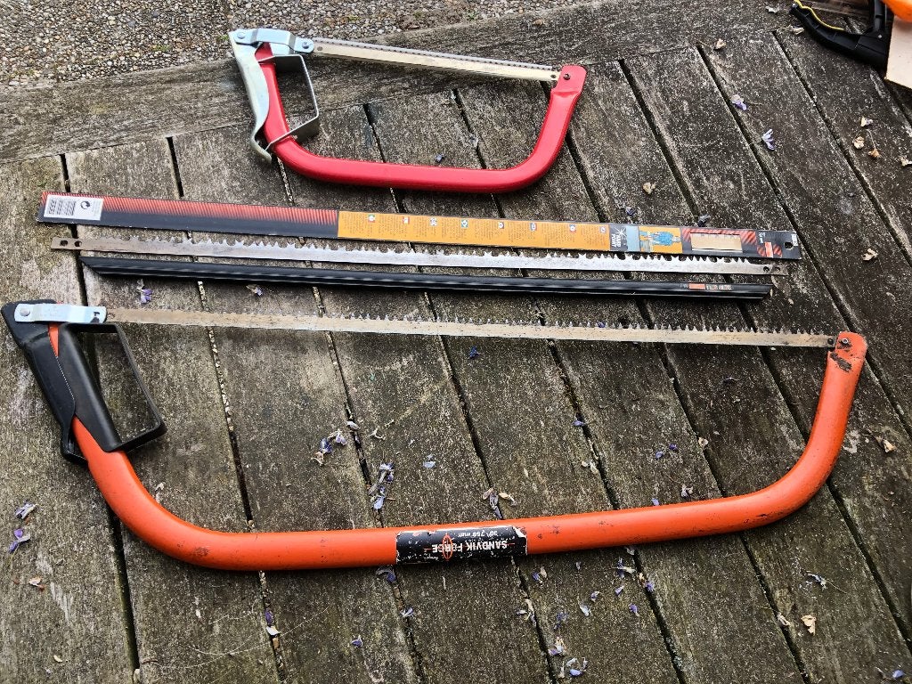 boomzaag 75 cm van Sandvik, Ophalen, Gebruikt, Beugelzaag
