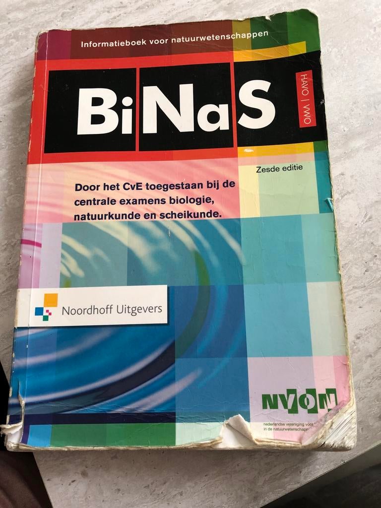 Binas Informatieboek voor natuurwetenschappen, Boeken, Studieboeken en Cursussen, Ophalen of Verzenden, Beta, Gelezen, MBO