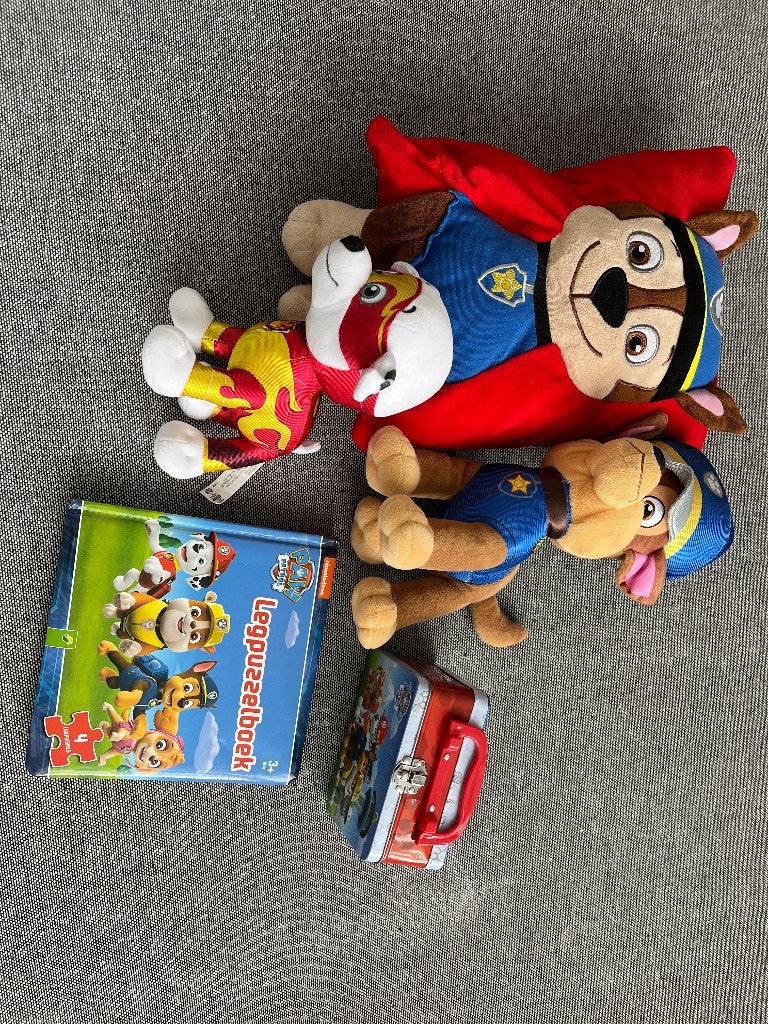 Paw Patrol speelgoed en knuffels (zo goed als nieuw), Ophalen, Overige merken, Hond, Zo goed als nieuw
