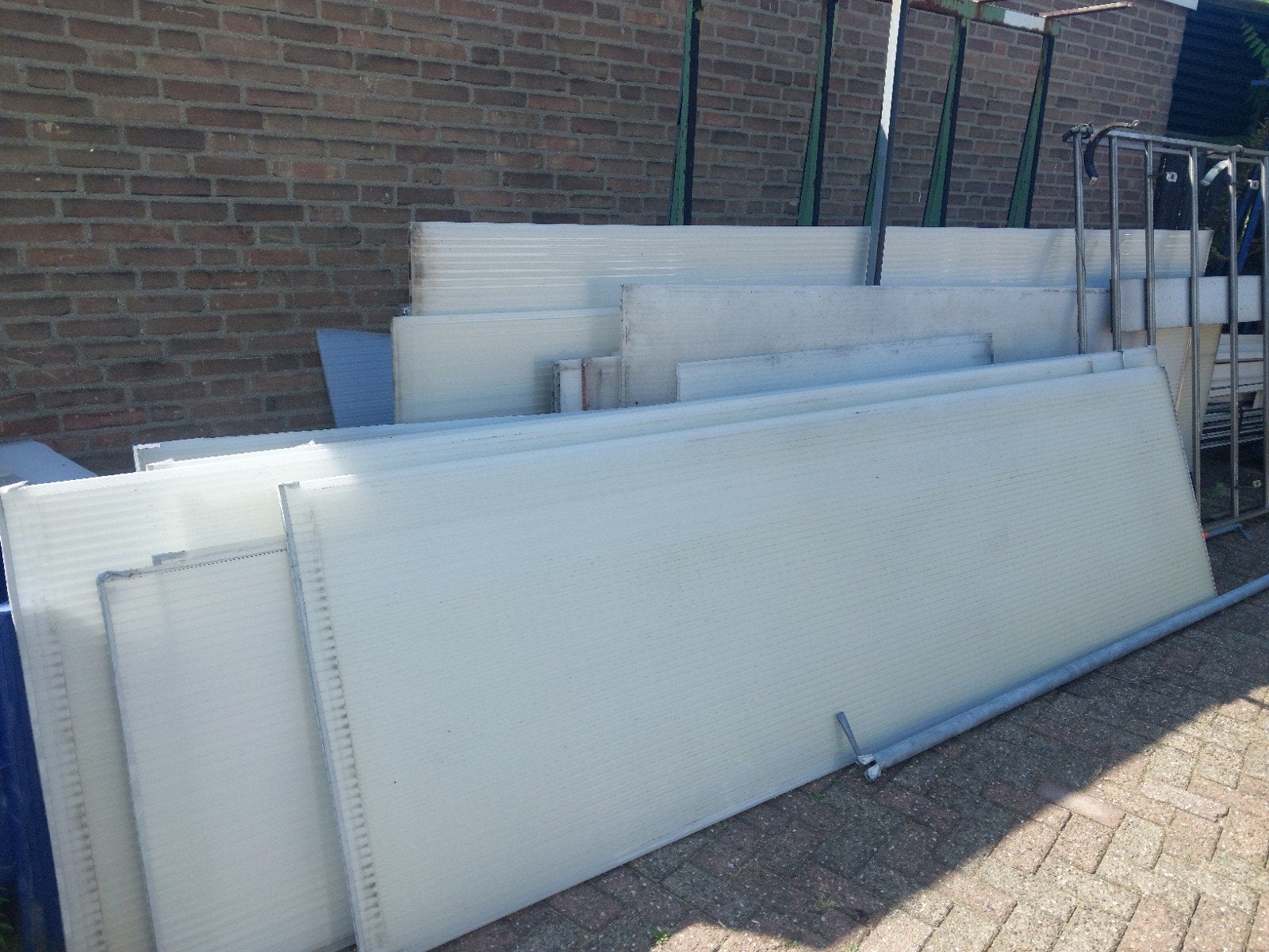 Gratis gebruikte polycarbonaat platen, Ophalen, Gebruikt, Veranda