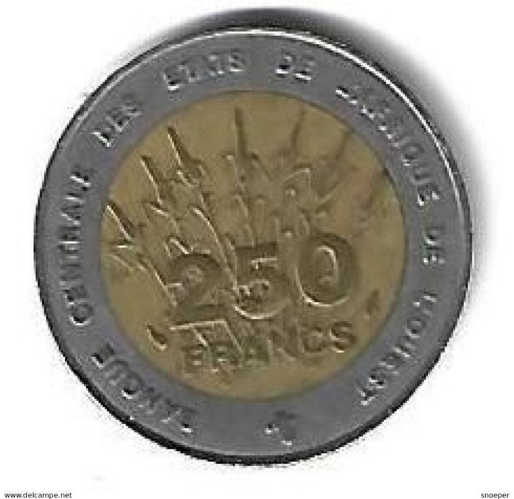 west african state 250 francs 1992 km 13 xf, Ophalen of Verzenden, Overige landen, Losse munt
