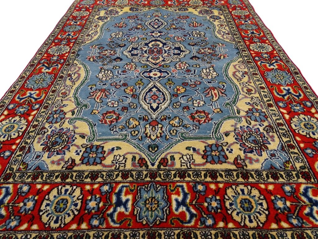 Perzisch tapijt - Ghoum - 160 x 107 cm - Handgeknoopt, Crème, 100 tot 150 cm, -, -