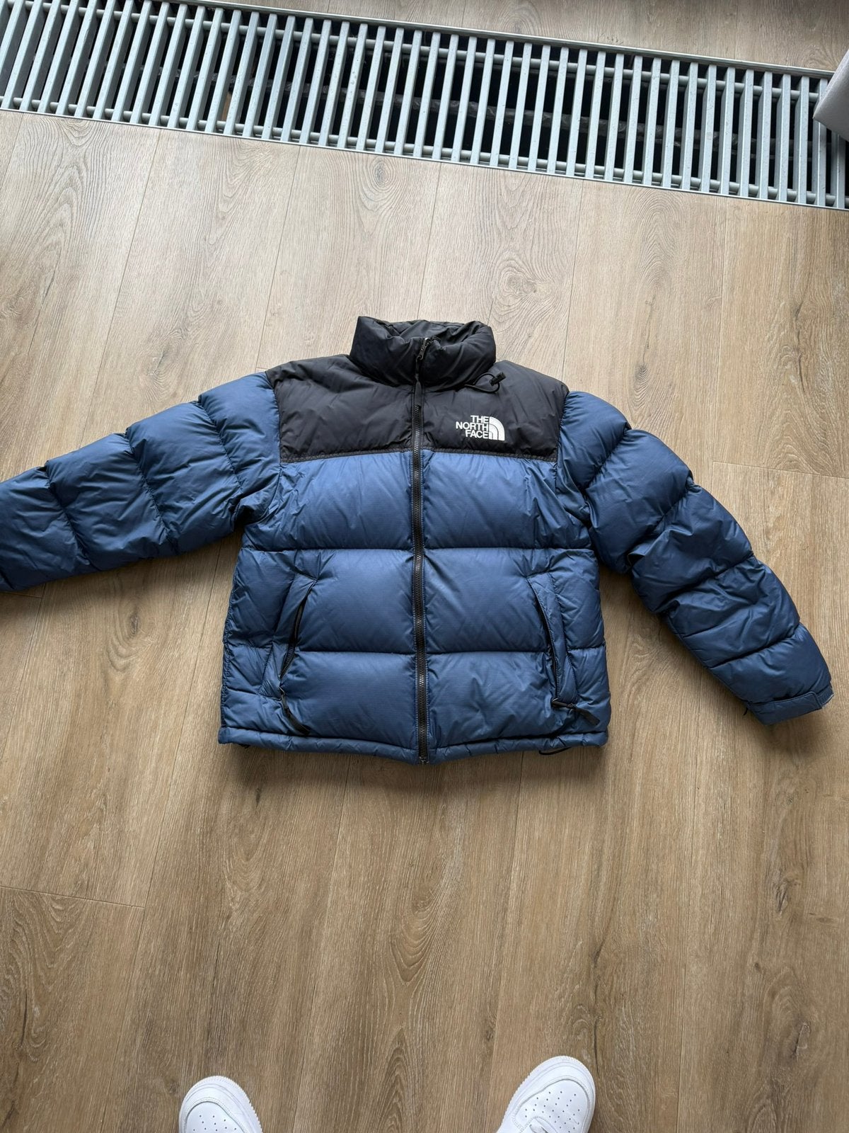 North face nuptse jas, Ophalen of Verzenden, Zo goed als nieuw, Maat 48/50 (M), Blauw