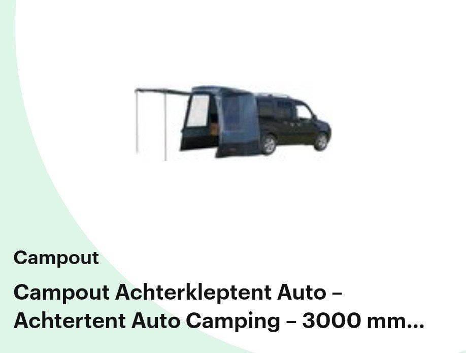 campout achterklep tent, Ophalen, Nieuw
