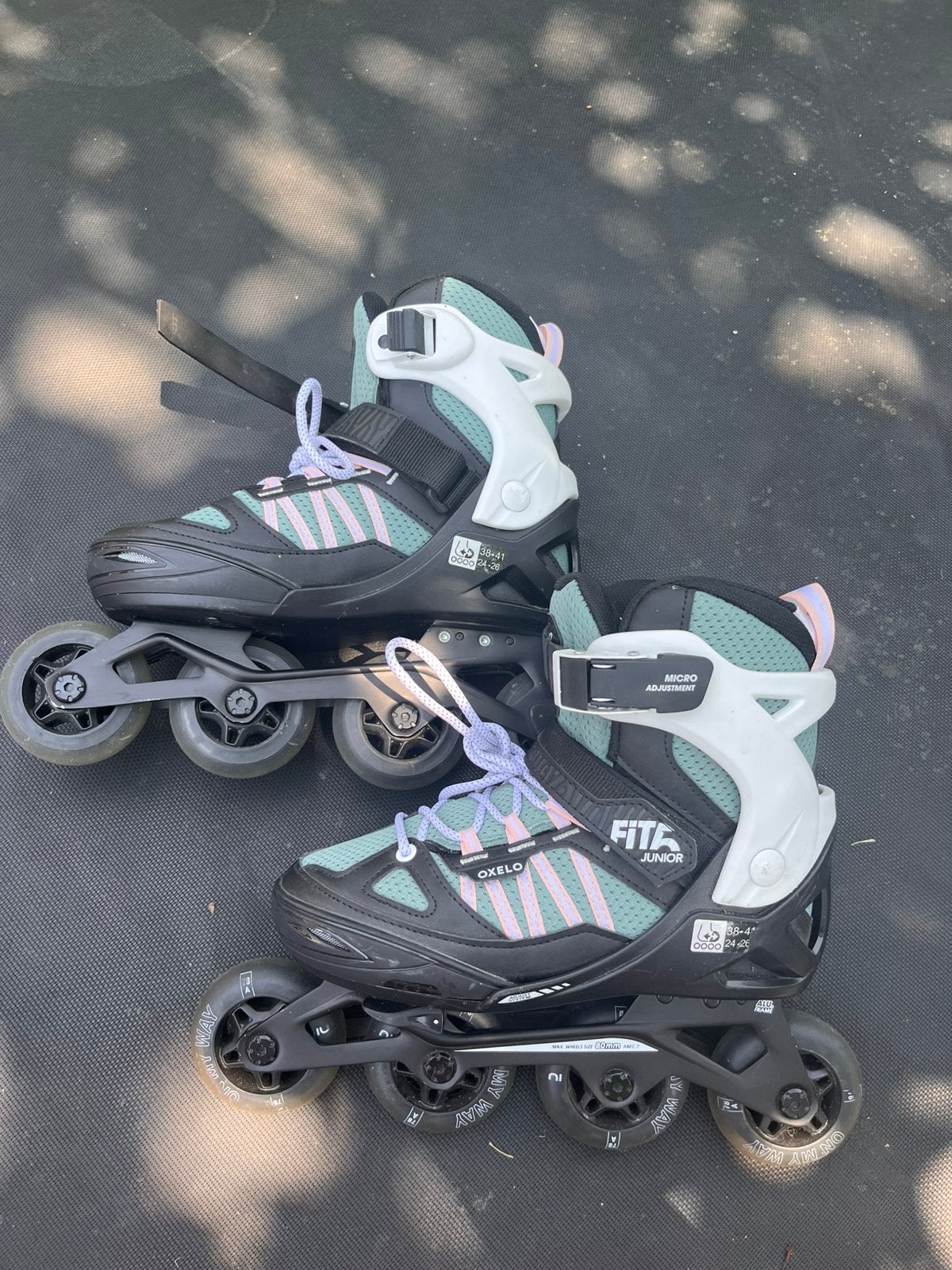 Oxelo skates kidsFIT5 maat 38-41, Verstelbaar, Kinderen, Zo goed als nieuw, Inline skates 4 wielen