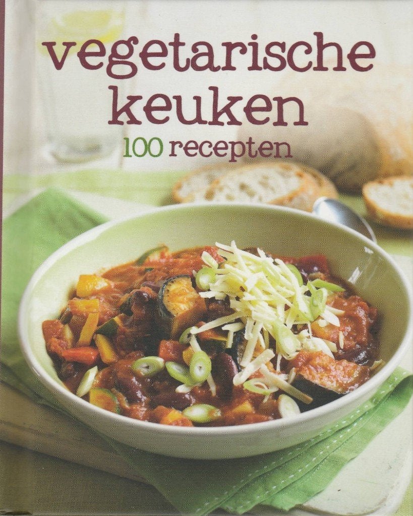Vegetarische keuken 100 recepten(NIEUWSTAAT)"", Vegetarisch, Carolien van der Veen, Ophalen of Verzenden, Zo goed als nieuw