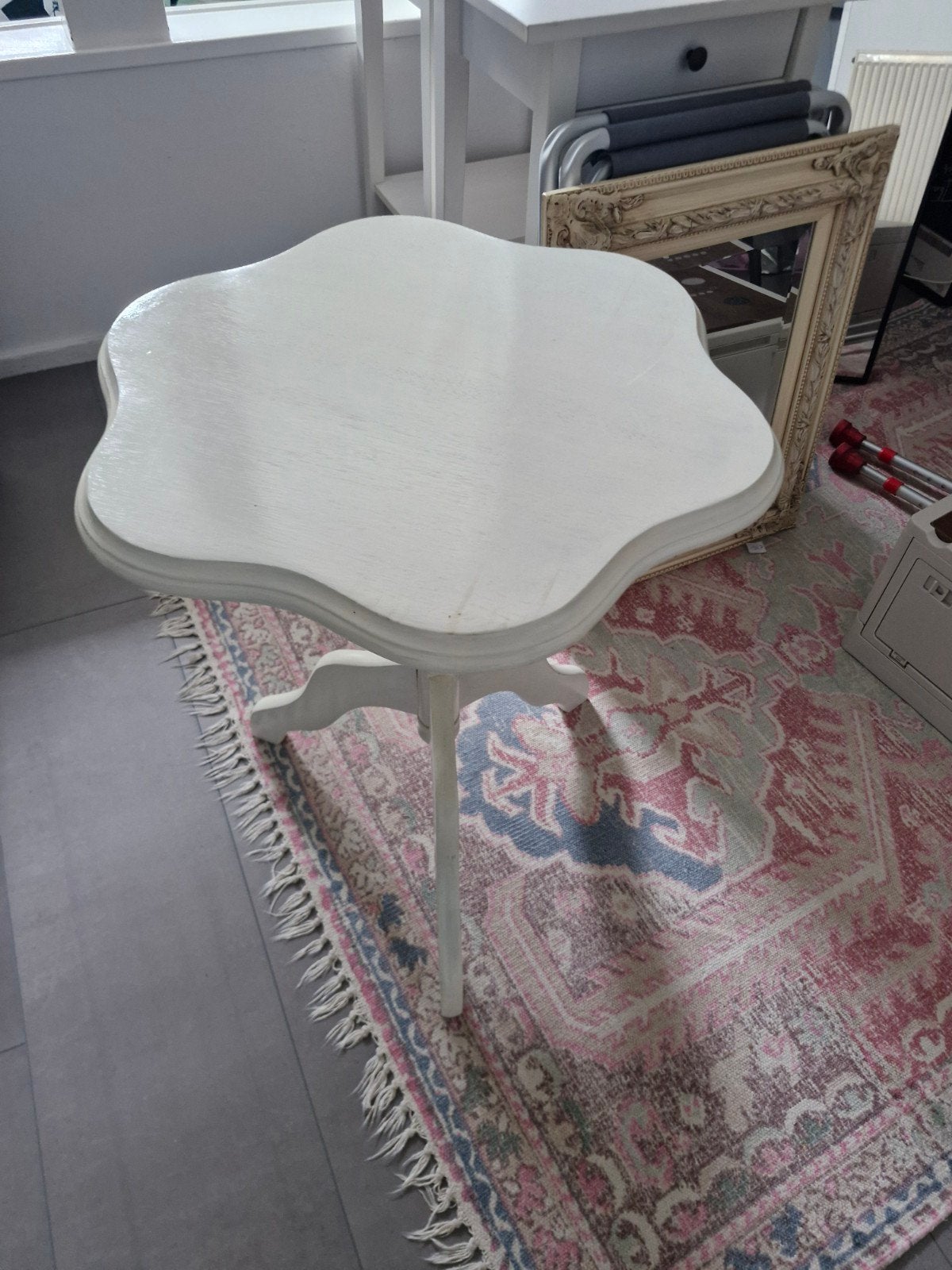 Leuk klein klap bijzettafeltje, Minder dan 45 cm, Minder dan 55 cm, Gebruikt, Ophalen of Verzenden