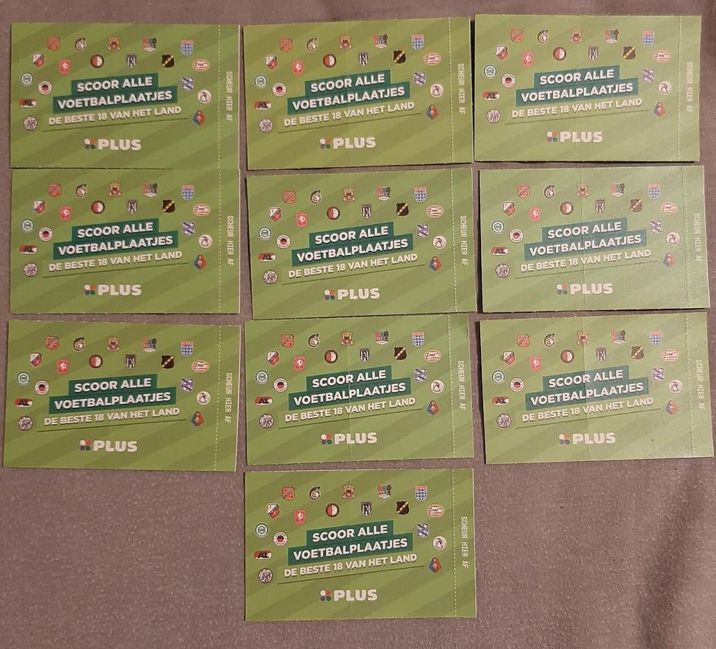 Plus voetbalplaatjes voetbal, Verzamelen, Supermarktacties, Plus, Verzenden