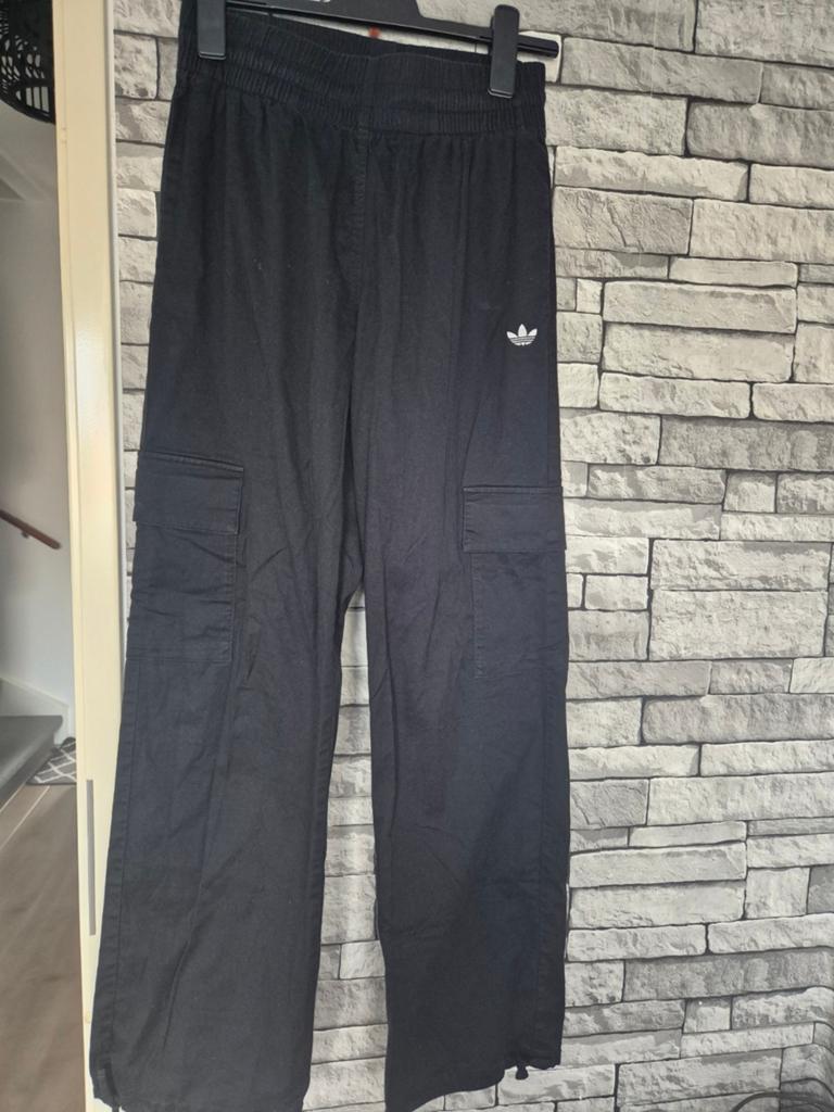 Adidas broek meisjes originele, Ophalen, Zo goed als nieuw, Zwart, Lang