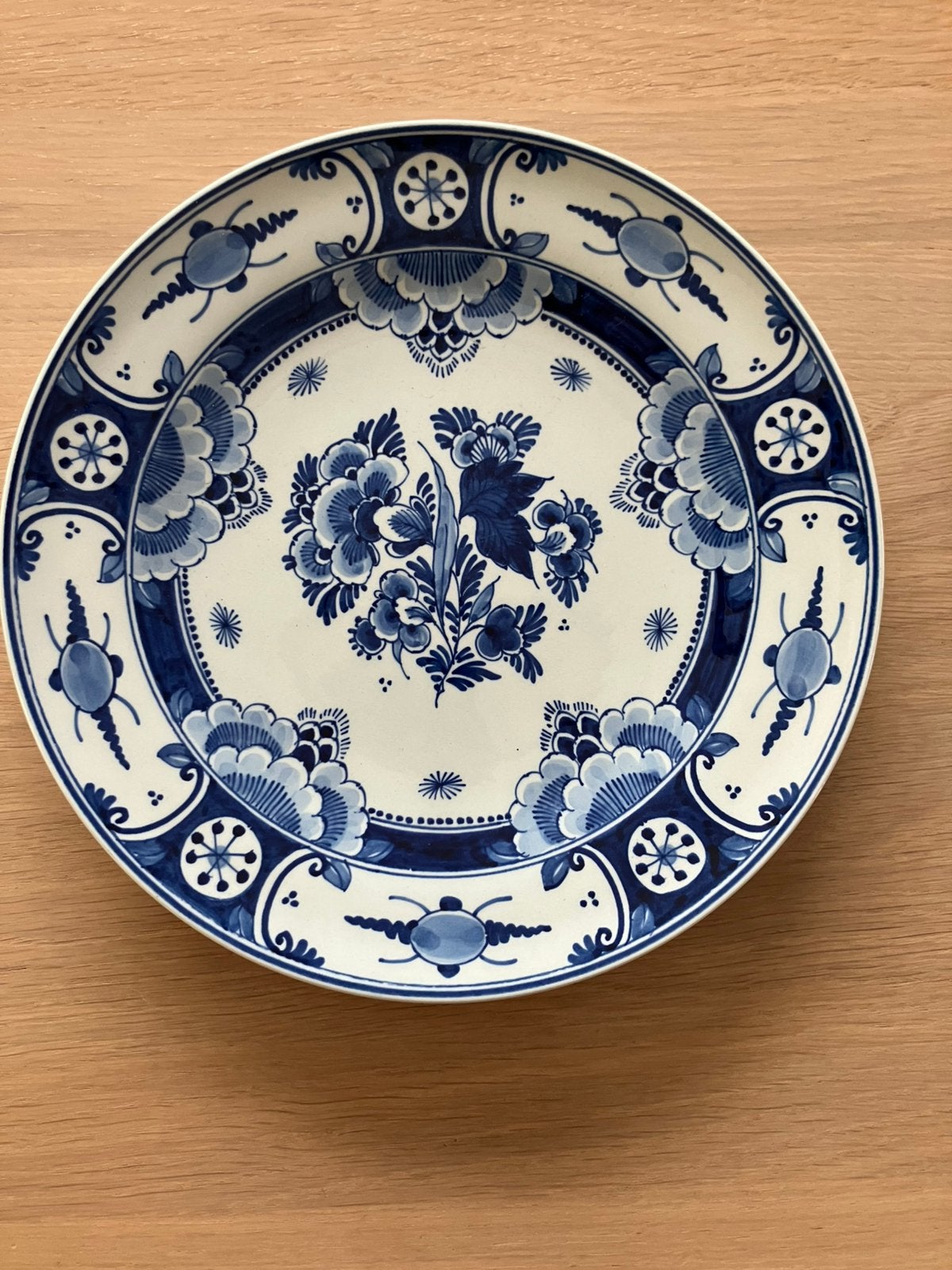 Wandbord Delftsblauw De Porceleyne Fles 22,5 cm puntgaaf, Antiek en Kunst, Ophalen of Verzenden