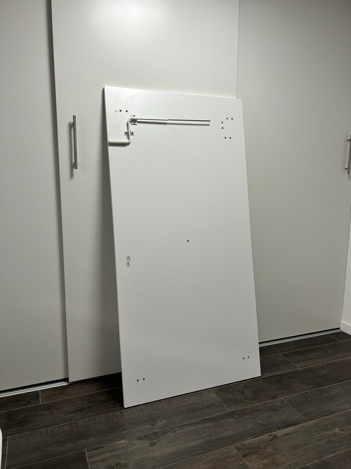 IKEA TROTTEN Zit-sta bureau wit 120x70 cm, Ophalen, Zit-sta bureau, Gebruikt, Spaanplaat of MDF