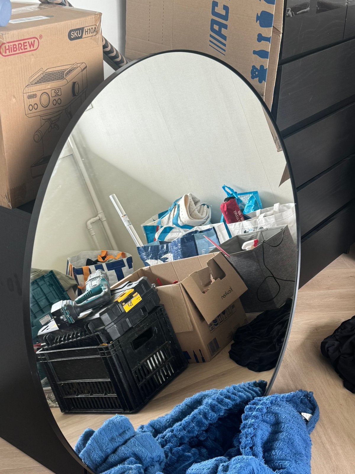 Ronde spiegel IKEA, Ophalen, Zo goed als nieuw, Rond, Minder dan 100 cm