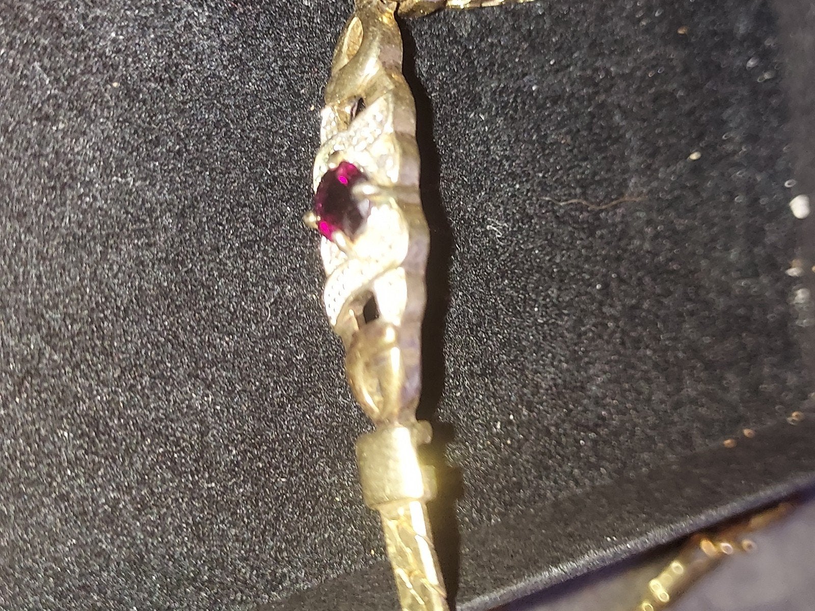 Gouden armband met robijn, Gebruikt, Ophalen of Verzenden, Met edelsteen, Goud