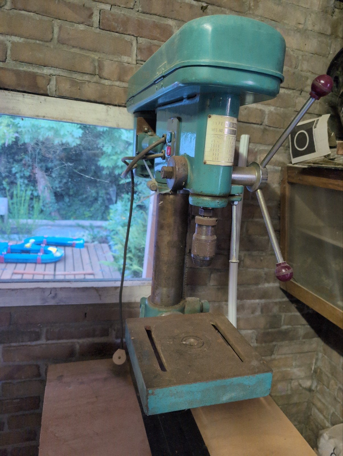 Oersterke TNS Kolomboor NsD-13R - Vintage Boormachine, Doe-het-zelf en Verbouw, Gereedschap | Boormachines, Ophalen, Gebruikt