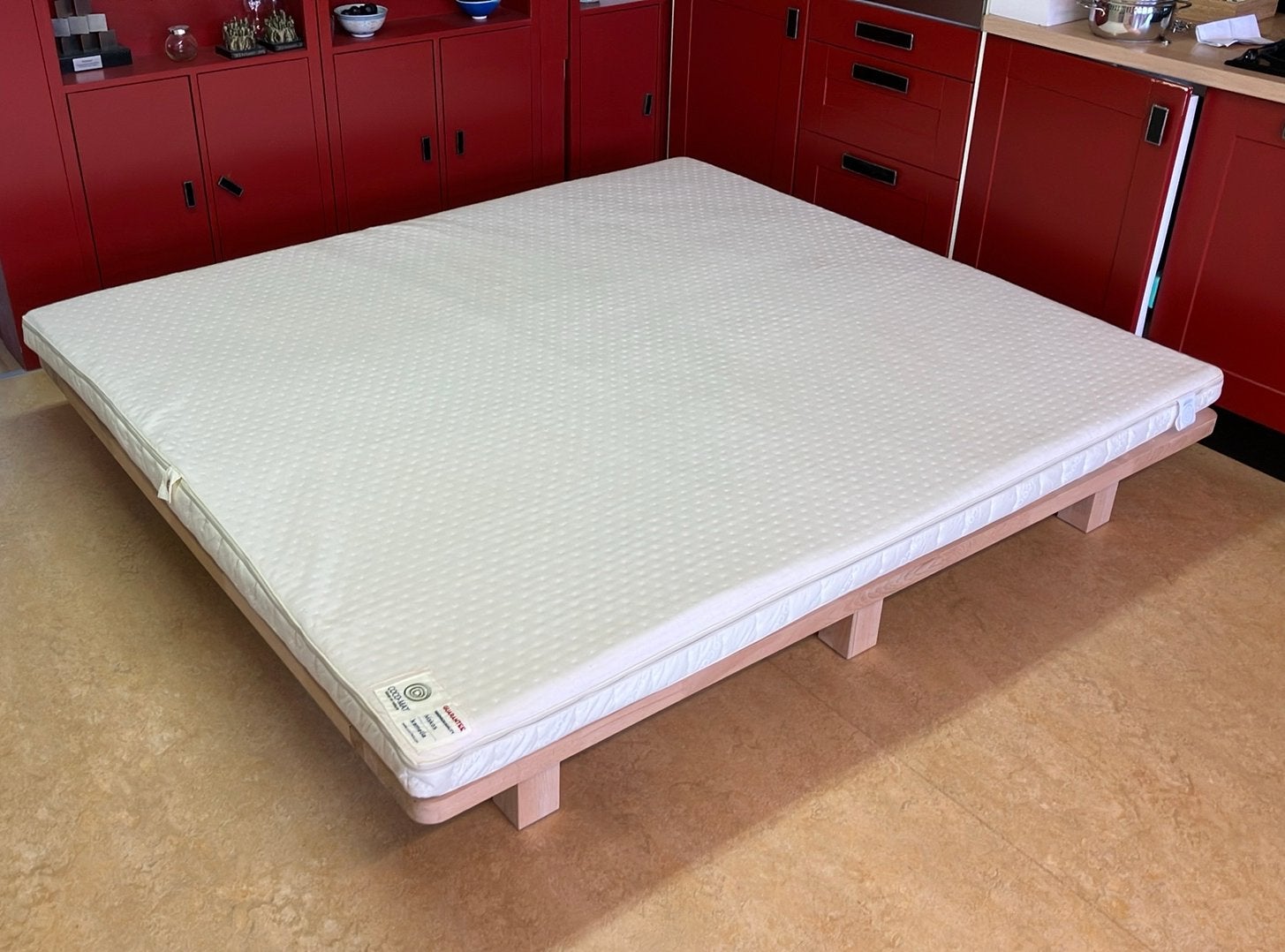 Coco-mat bed topper iviskos kamelia 180x200, Ophalen, Beige, Tweepersoons, Zo goed als nieuw