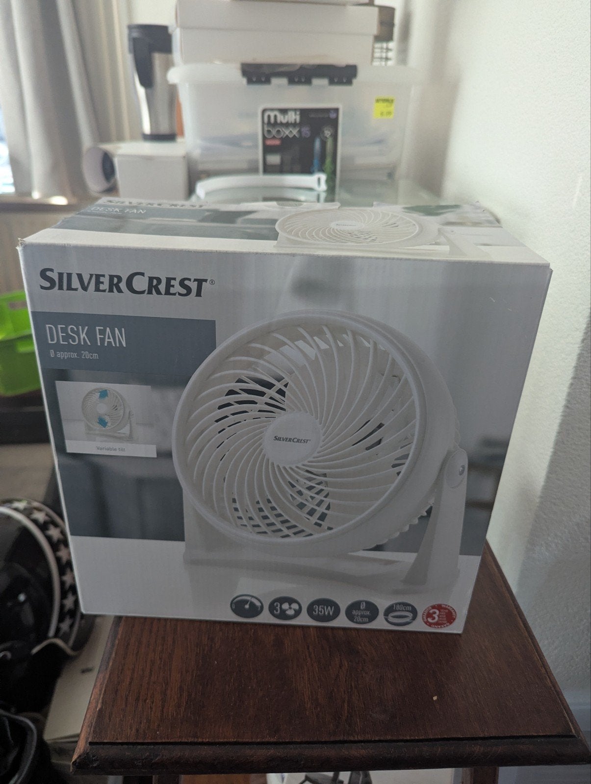 SilverCrest Desk Fan - Nieuw in doos, Ophalen, Nieuw, Tafelventilator