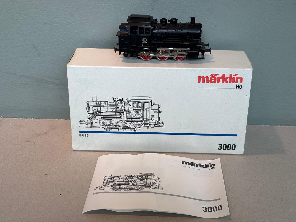 Märklin 3000 stoomloc BR 89 van de DB, Hobby en Vrije tijd, Modeltreinen | H0, Wisselstroom, Locomotief, Ophalen of Verzenden