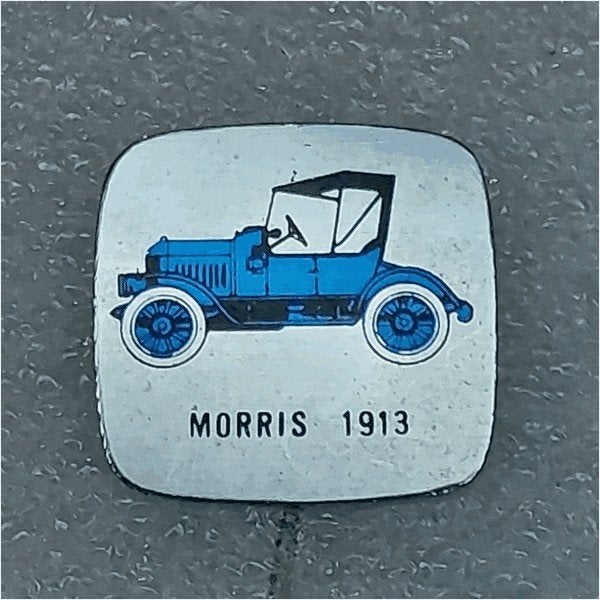 SP0864 Speldje Morris 1913 Blauw, Verzamelen, Speldjes, Pins en Buttons, Ophalen of Verzenden, Gebruikt, Overige onderwerpen
