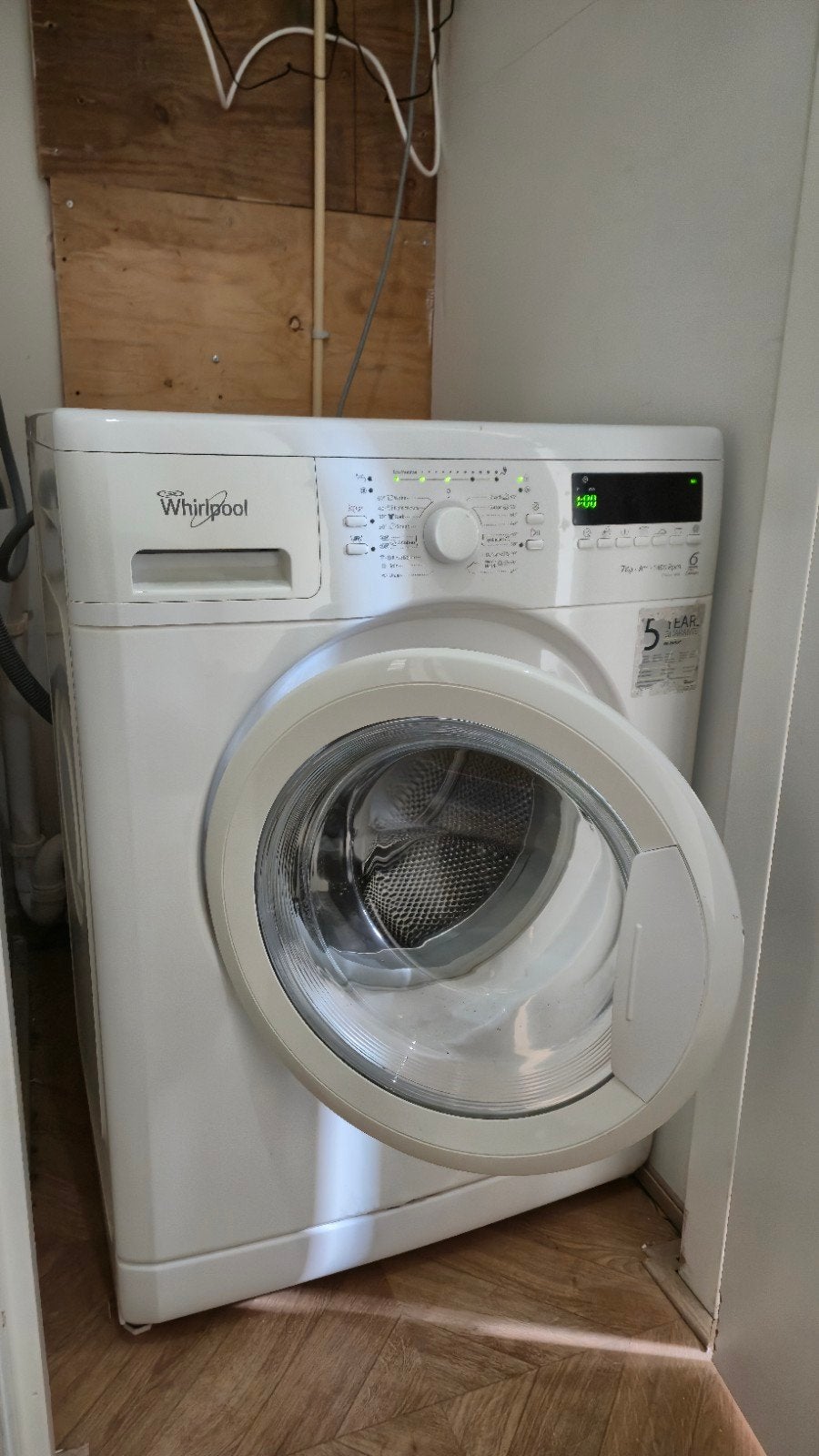 Whirlpool Chiara 1400 wasmachine - 7kg, Ophalen, Gebruikt, Voorlader, 85 tot 90 cm