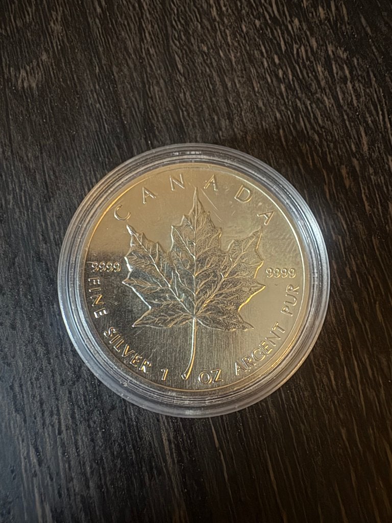 1 oz Maple Leaf 1989, Ophalen of Verzenden, Zilver
