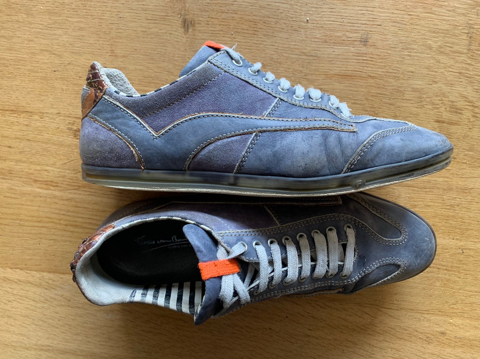 Klassieke Floris van Bommel Li. Blauw m 9.1/2 =gelijk aan 44, Ophalen, Zo goed als nieuw, Blauw