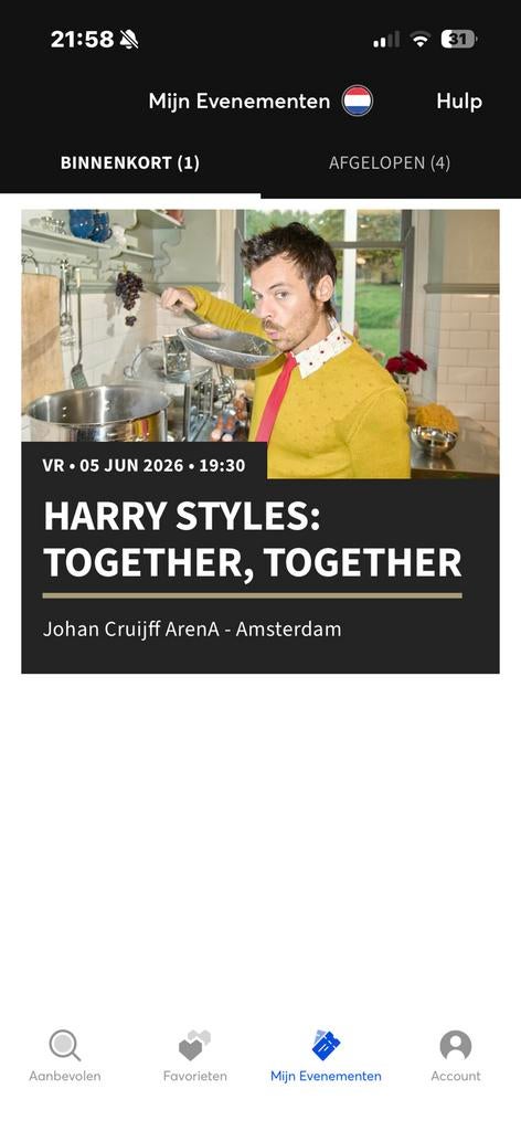 Harry Styles concertkaartje 5 juni, Tickets en Kaartjes, Eén persoon, Overige soorten, Overige typen