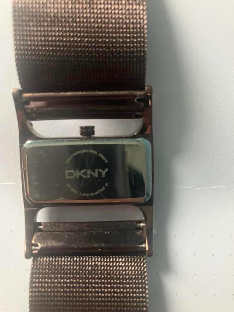 Vintage DKNY Dameshorloge, Sieraden, Tassen en Uiterlijk, Horloges | Dames, Staal, Gebruikt, Staal, DKNY