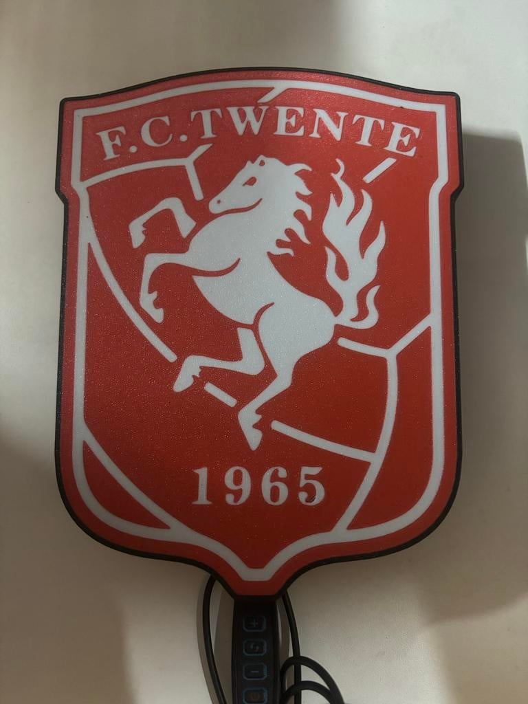 FC Twente LED Tafellamp, Maat XL, Ophalen of Verzenden, Nieuw, Clubaccessoires