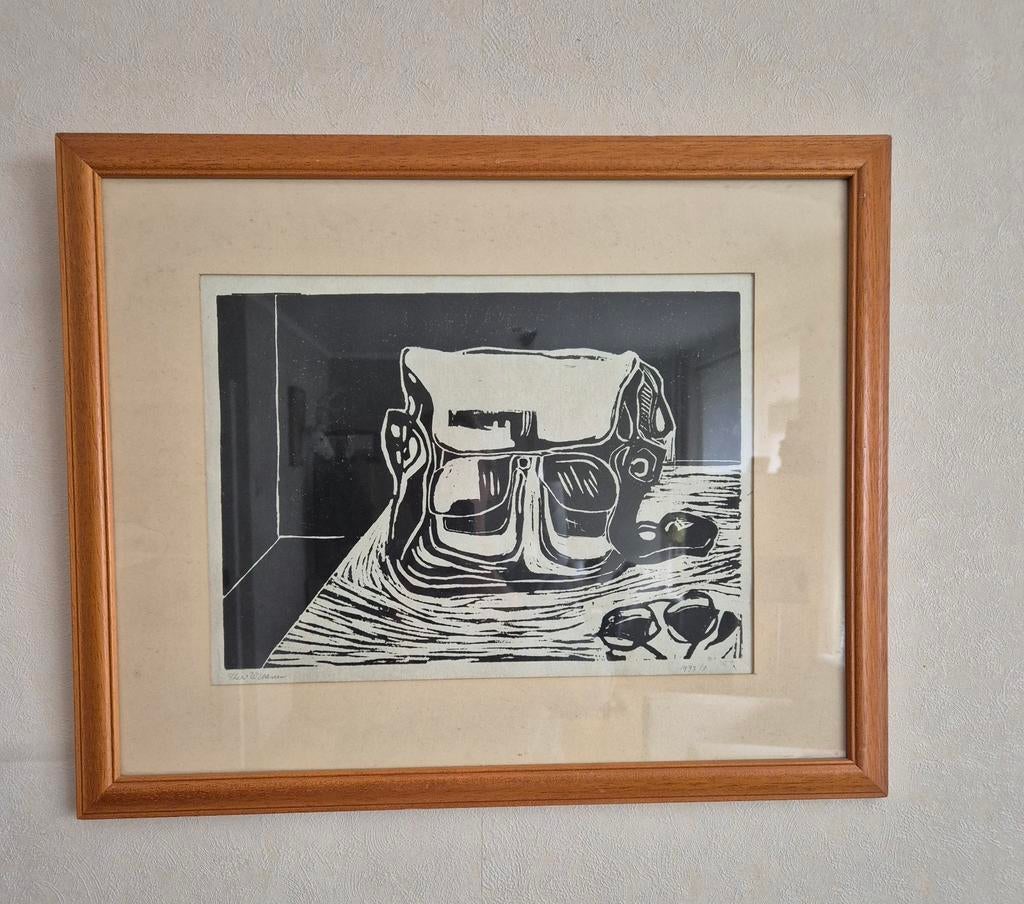 Thea Witteveen litho schooltas, Antiek en Kunst, Ophalen of Verzenden