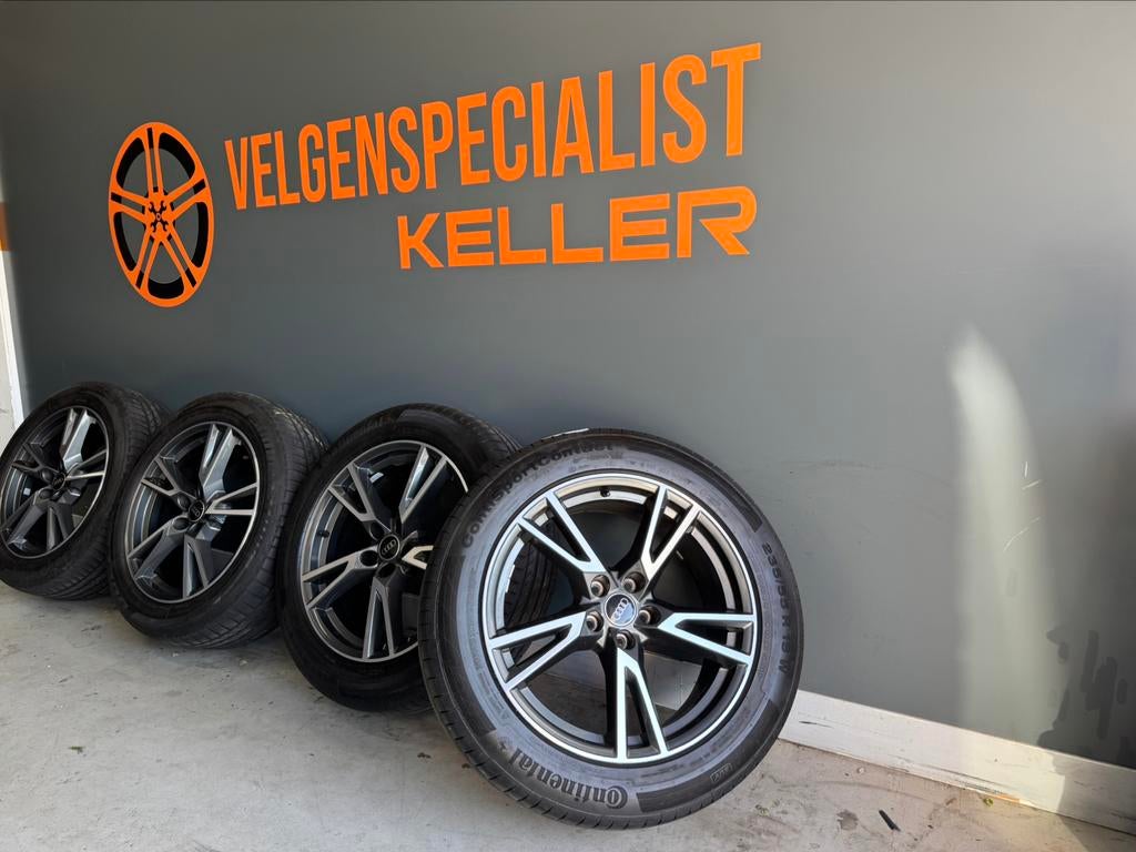 Audi Q5 velgen 19 inch Origineel 5x112 235/55/19 Zomerset, 19 inch, Banden en Velgen, Ophalen of Verzenden, 235 mm