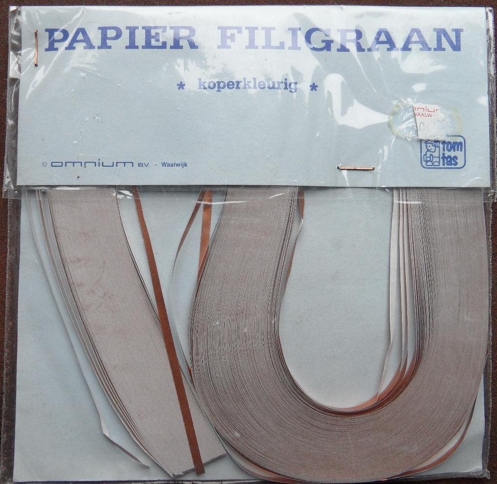 Quilling – papierfiligraanstroken koperkleurig 3mm, Ophalen of Verzenden, Nieuw