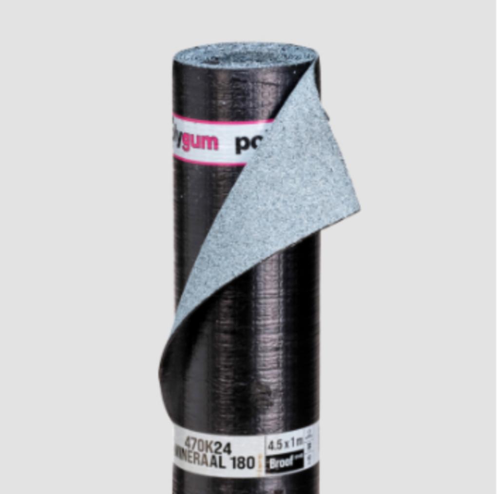 Polygum Mineraal grijs/wit dakbedekking dakleer bitumen, Doe-het-zelf en Verbouw, Dakpannen en Dakbedekking, Ophalen, Nieuw, Grijs