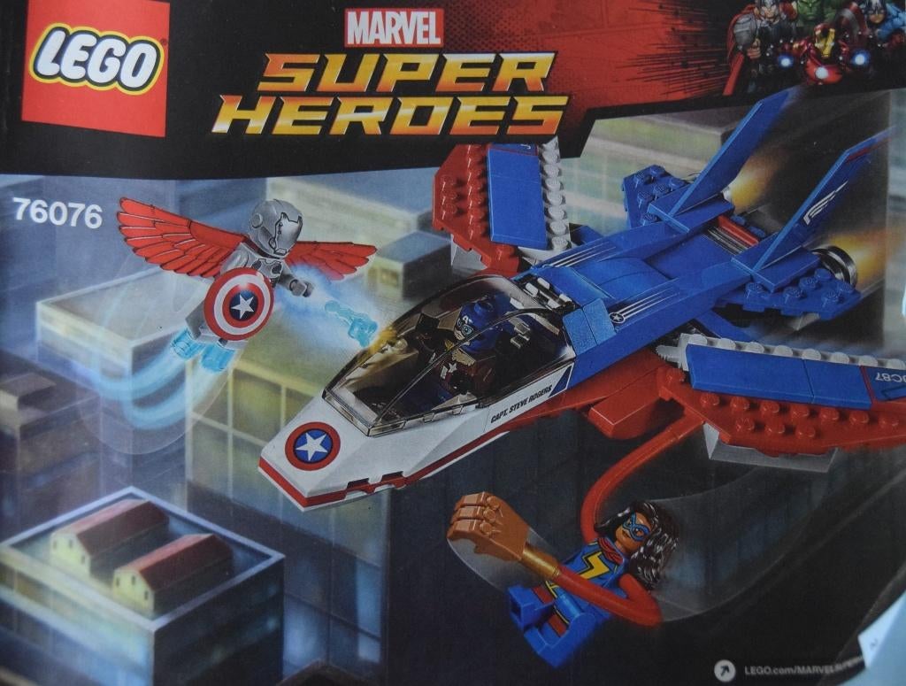 lego  no 76076 super heroes  vliegtuig, Ophalen of Verzenden, Zo goed als nieuw, Complete set, Lego
