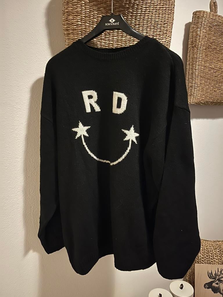 Trui Refined department maat M zwart, Ophalen of Verzenden, Zo goed als nieuw, Maat 38/40 (M), Zwart