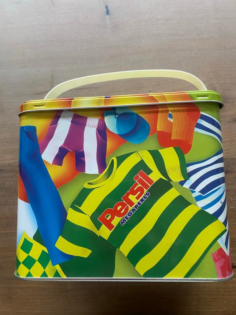 Leuk Persil Megaperls Blik. Vintage., Verzamelen, Blikken, Ophalen of Verzenden, Gebruikt, Overige