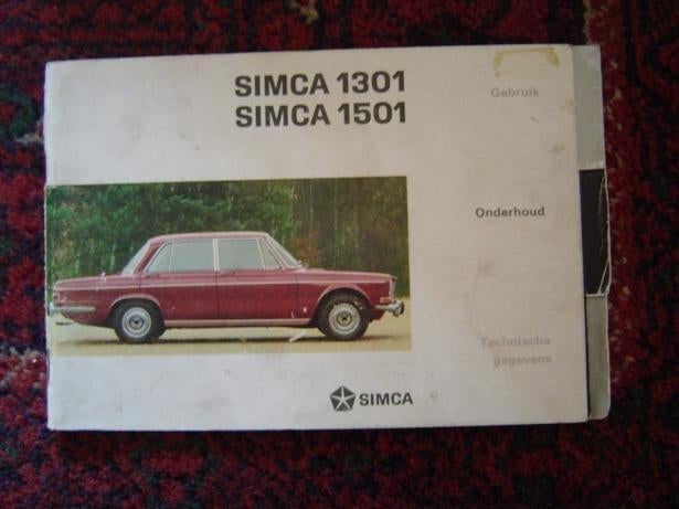 Simca 1301 1501 instructie boekje handleiding, Auto diversen, Ophalen of Verzenden