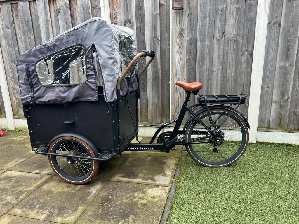 Elektrische bakfiets Troy, Ophalen, Zo goed als nieuw, 4 kinderen of meer