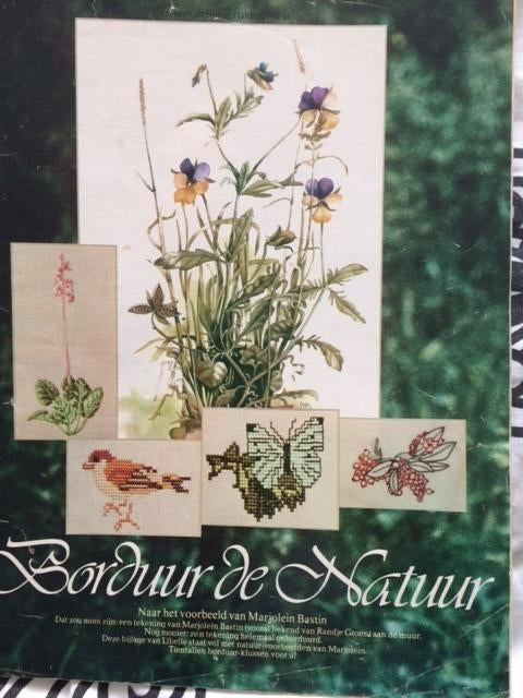 bijlage van libelle borduur de natuur van Marjolein Bastin, Ophalen of Verzenden, Gebruikt, Handborduren, Patroon