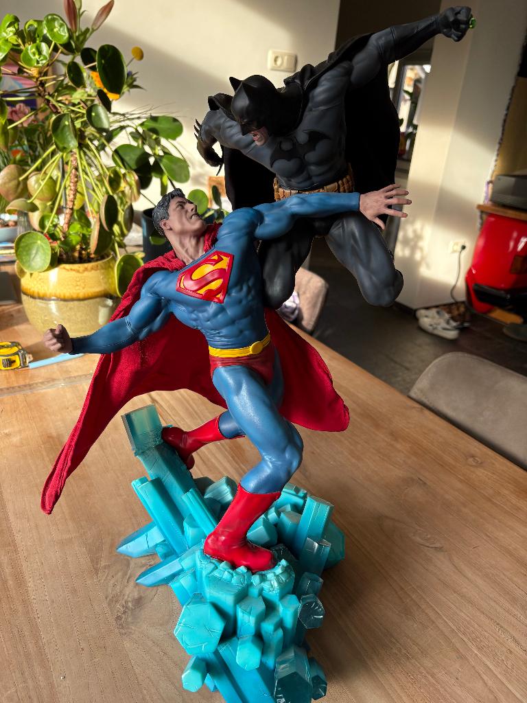 superman vs batman diorama-exclusive sideshow, Verzamelen, Ophalen of Verzenden, Zo goed als nieuw, Film, Actiefiguur of Pop