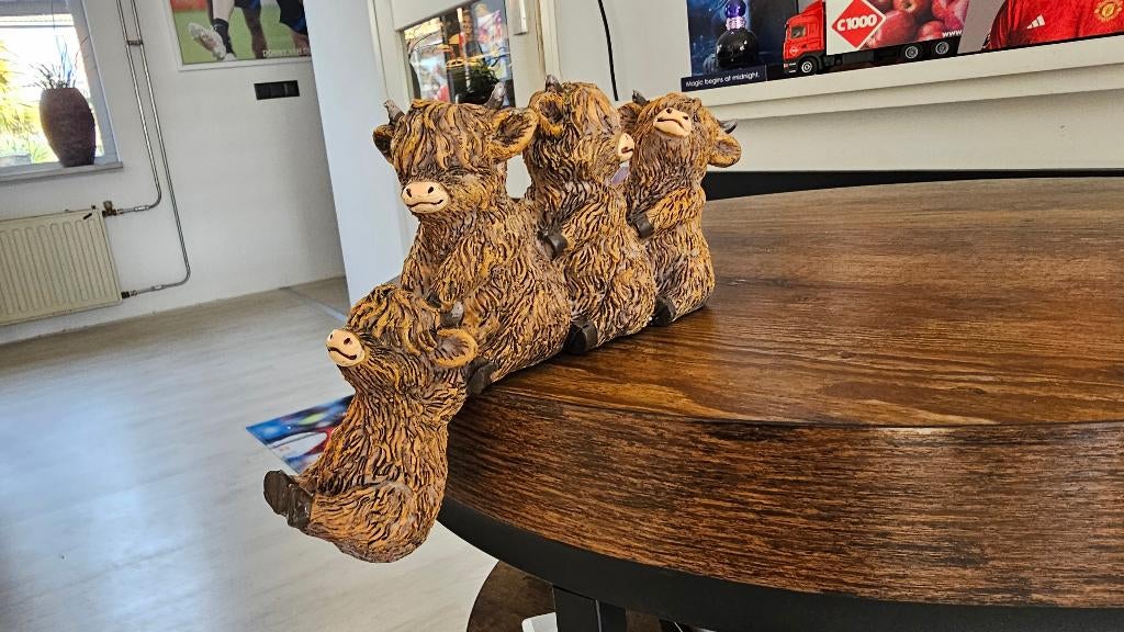 Leuk Beeldje Schotse Hooglanders! NIEUW! 21 CM!, Verzamelen, Beelden en Beeldjes, Ophalen of Verzenden, Nieuw, Overige typen