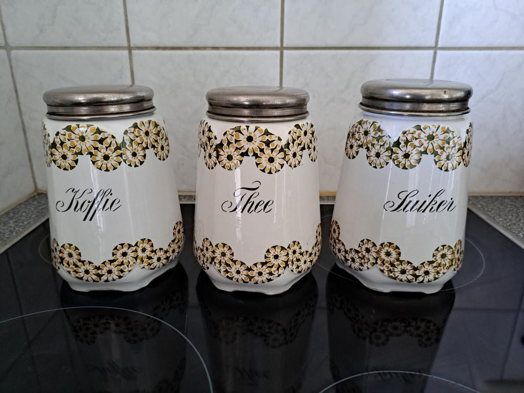 Koffie Thee Suiker potten, Ophalen of Verzenden