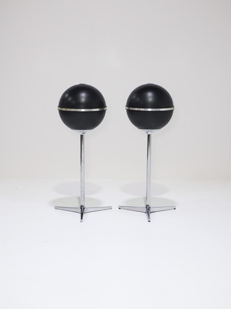 Grundig Audiorama 8000 speakers 1970s zwart, Audio, Tv en Foto, Luidsprekers, -, -, Grundig, Zo goed als nieuw