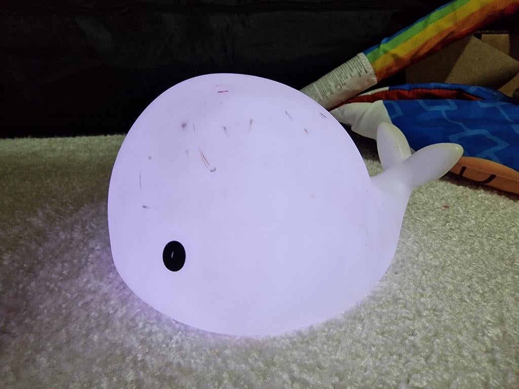 Flow Kinderlampje Walvis - Kleur Veranderend, Ophalen of Verzenden, Gebruikt, Lamp