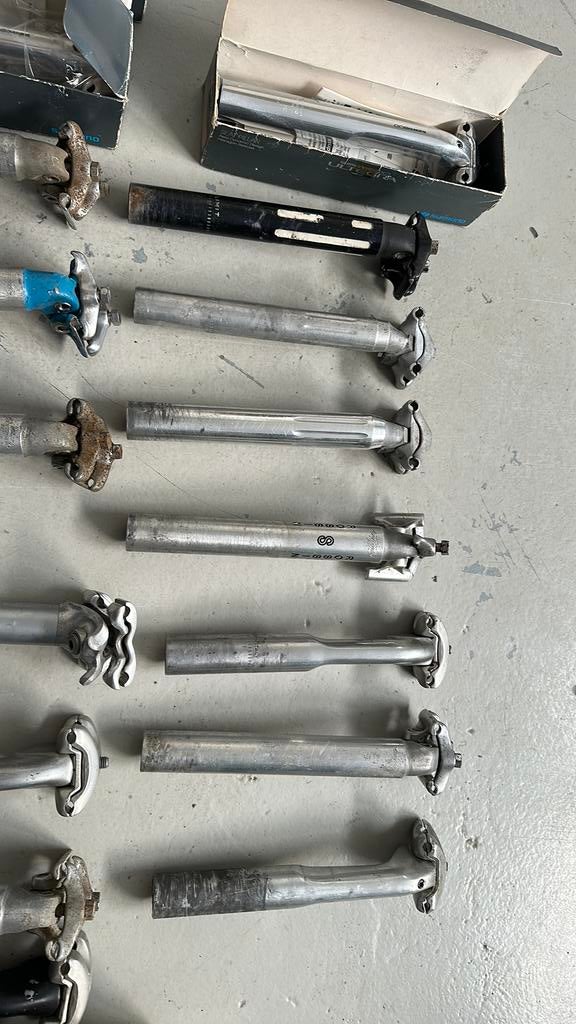 Campagnolo vintage zadelpennen + Titanium zadelpennen NOS, Fietsen en Brommers, Fietsonderdelen, Ophalen of Verzenden, Zo goed als nieuw