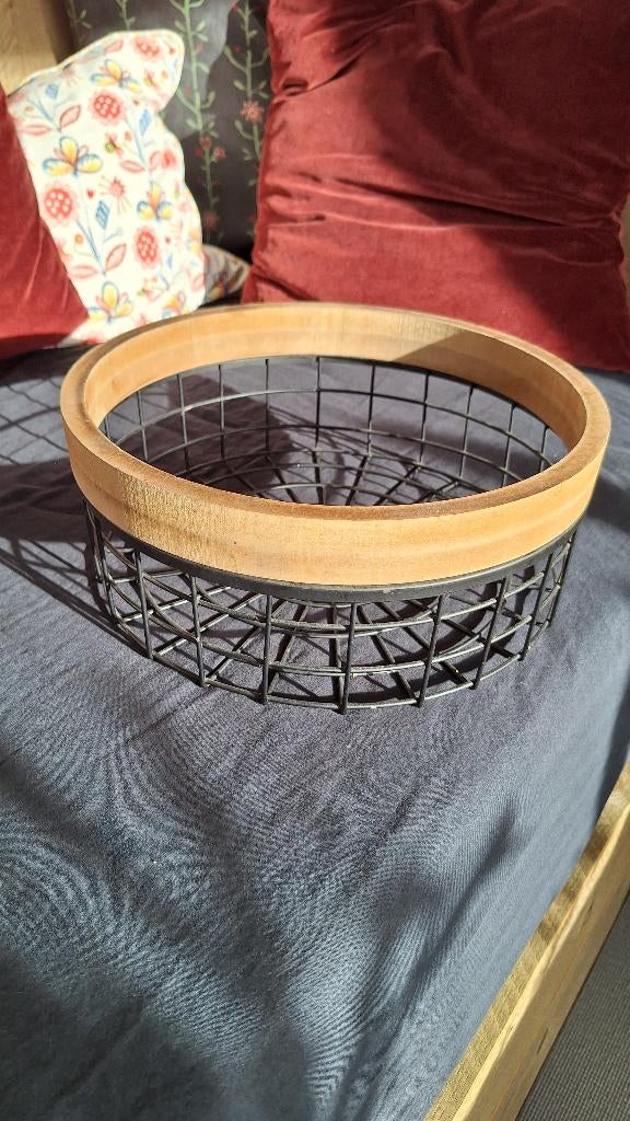 Te koop fruitmand, Ophalen, Overige materialen, Mand, Rond