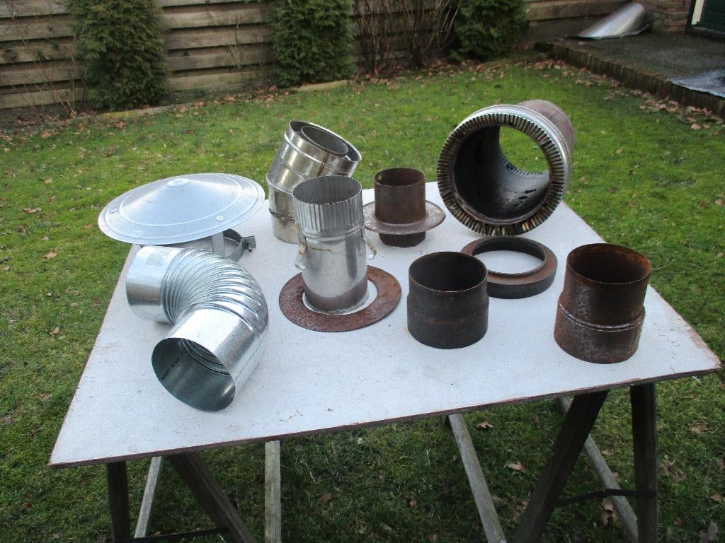 Kachelpijp.verlopen., Huis en Inrichting, Ophalen, Gebruikt, Gas, Gaskachel