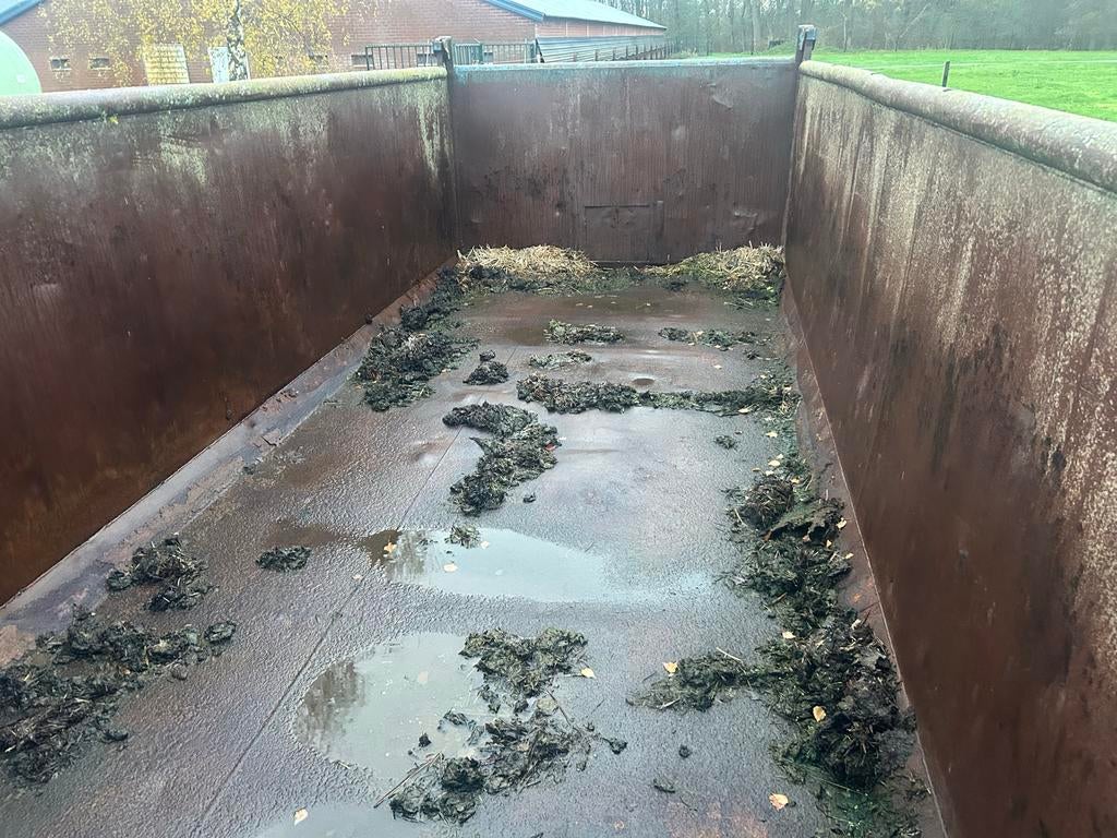 Container met franse klep, Ophalen