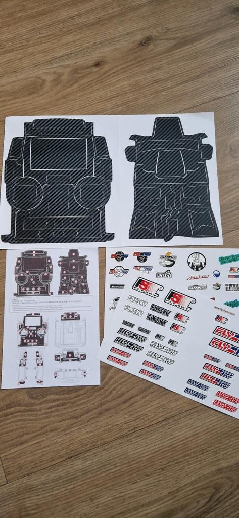 Flysky paladin pl18  sticker set. Tamiya carson lesu 1/14, Ophalen of Verzenden, Nieuw, Onderdeel