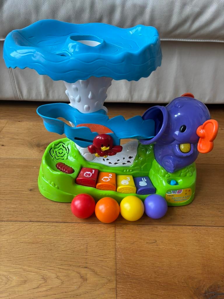 VTech Lanceer & Leer Ballenbaan, Kinderen en Baby's, Speelgoed | Vtech, Ophalen, Zo goed als nieuw, 6 maanden tot 2 jaar