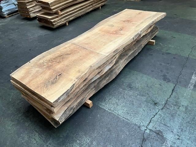 Mooie Eiken en Douglas boomstambladen onbehandeld, Ophalen, Nieuw, Plank, 50 mm of meer